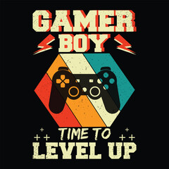 GAMER BOY TIME TO LEVEL UP