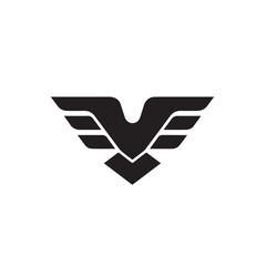 eagle logo vector Bold and clean eagle logo vector, with sharp lines and a strong silhouette 

