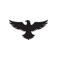 eagle logo vector Bold and clean eagle logo vector, with sharp lines and a strong silhouette 
