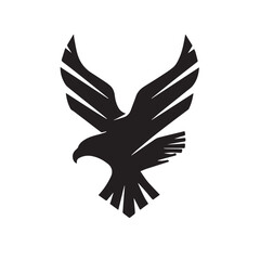 eagle logo vector Bold and clean eagle logo vector, with sharp lines and a strong silhouette 
