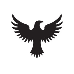 eagle logo vector Bold and clean eagle logo vector, with sharp lines and a strong silhouette 
