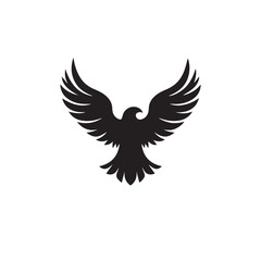 eagle logo vector Bold and clean eagle logo vector, with sharp lines and a strong silhouette 
