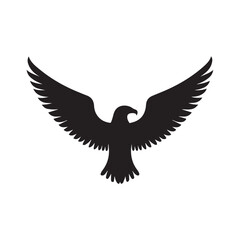 eagle logo vector Bold and clean eagle logo vector, with sharp lines and a strong silhouette 
