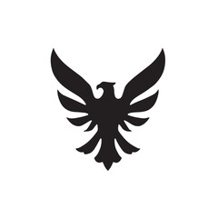 eagle logo vector Bold and clean eagle logo vector, with sharp lines and a strong silhouette 
