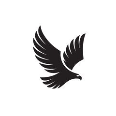 eagle logo vector Bold and clean eagle logo vector, with sharp lines and a strong silhouette 
