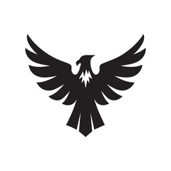 eagle logo vector Bold and clean eagle logo vector, with sharp lines and a strong silhouette 
