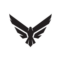 eagle logo vector Bold and clean eagle logo vector, with sharp lines and a strong silhouette 
