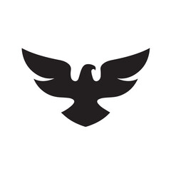eagle logo vector Bold and clean eagle logo vector, with sharp lines and a strong silhouette 
