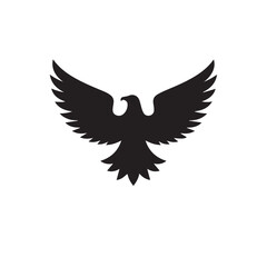 eagle logo vector Bold and clean eagle logo vector, with sharp lines and a strong silhouette 
