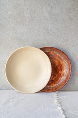 Selection of handmade ceramic pieces, vases, bowls, candleholders, cups and plates