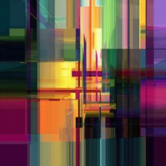 Abstract vibrant color composition for design.