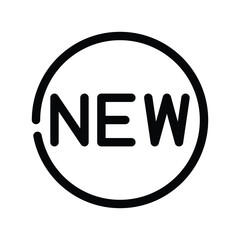 New label icon design template