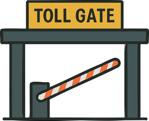 톨게이트, 도로, 교통, 안전, 주황, 자동차, 거리, 기호, 방향, 여행, 안내, 번호, 터미널, 길, 공항