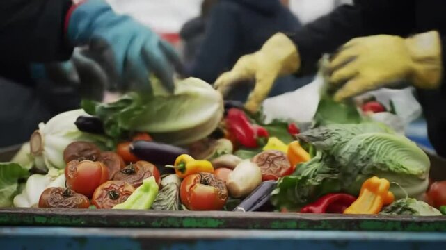 Discarded produce reveals food waste problem