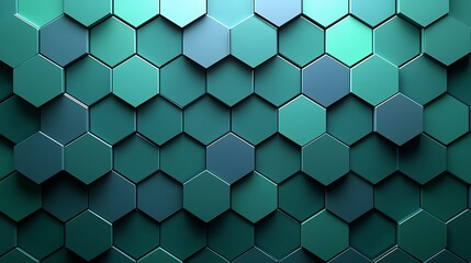 Naklejka premium there is a picture of a wall made up of hexagons