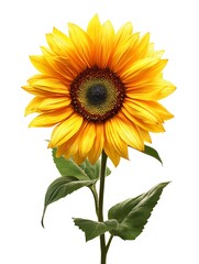 sunflower isolated on white background