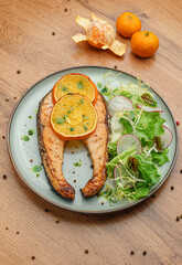 Grilled Sweet Potato with Greens and Garlic