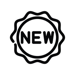 New label icon design template