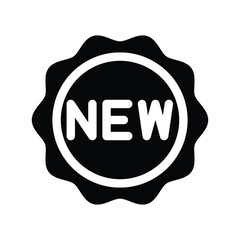 New label icon design template