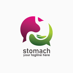 Stomach Care Logo Vector Design Template Creative stomach Symbol, medical logo inspiration