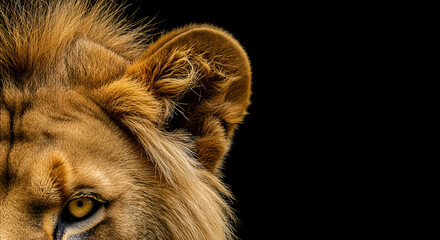 Majestic Lion's Gaze