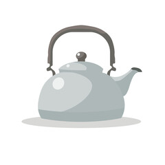 World Tea Day adorable flat vector art of a cute porcelain tea jug! Perfect for tea lovers, this charming illustration features elegant design and soft colors modern tea jug ,jar