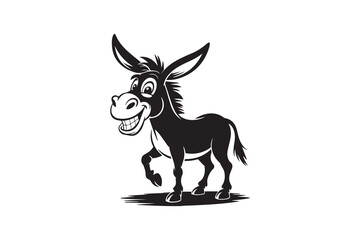 donkey silhouette  Vector