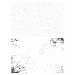 Overlay textures set stamp with grunge effect. Old damage Dirty grainy and scratches. Set of different distressed black grain texture. Distress overlay vector textures.