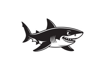 shark silhouette  Vector
