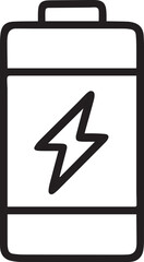 Battery Charge Line Vector – Energy  Charging vector icon symbol