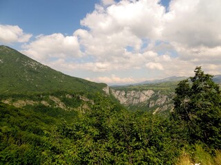 Breathtaking Views of Komarnica River Canyon in Montenegros Mountainous Landscape