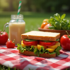 Sunny_Day_Picnic_A_Fresh_Sandwich_with_Fruit