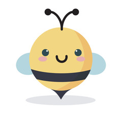 bees on World Bee Day May 20th, artwork,Bee Day raises awareness about the vital role bees adorable flat vector illustration of a cute bumble bee 