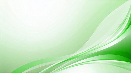 Modern green abstract background with flowing lines for elegant design projects