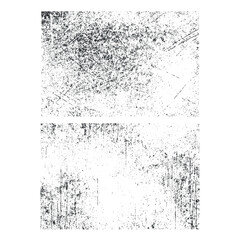 Overlay textures set stamp with grunge effect. Old damage Dirty grainy and scratches. Set of different distressed black grain texture. Distress overlay vector textures.