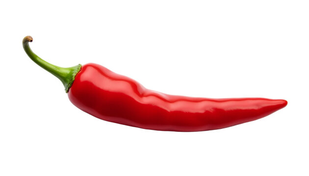 Red Bird's Eye Chili Ingredient On White