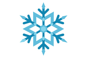snowflake on white background