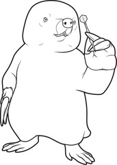 Mole Darts Dart Animal Vector Graphic Art Illustration