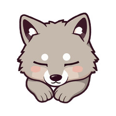 Cute Contoured Sleeping Wold Design