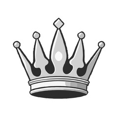 Simple Grayscale Crown