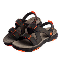 High Performance Water Resistant Sandals with Advanced Isolated on Transparent Background