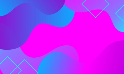 Fototapeta premium Modern professional light blue, dark blue, pink abstract vector background. Curves and shapes of circles, squares with elegance and simplicity. Used for banners, covers, posters, wallpapers