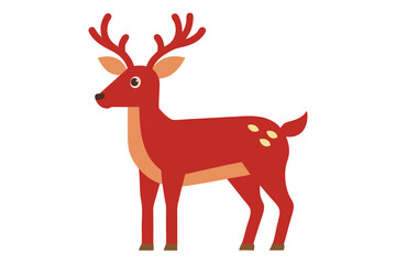 christmas deer vector illustration