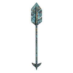 Contemporary Arrow with Meticulous Detailing in Mut Isolated on Transparent Background