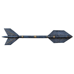 Contemporary Arrow with Precise Geometric Patterns Isolated on Transparent Background
