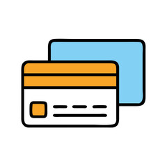 Obraz premium Overlap Rectangle Cards Vector Icon