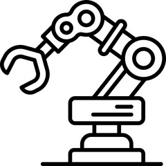 Robot Arm  Line Icon