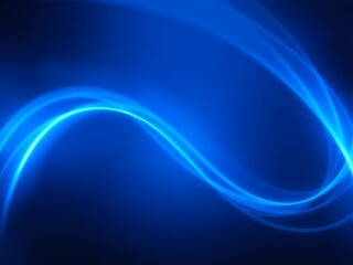 A dynamic blue abstract background features glowing light trails and a subtle gradient, creating a futuristic and modern digital backdrop.