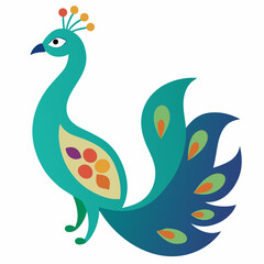 peacock vector illustration