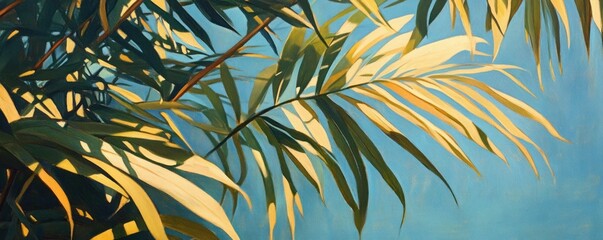 Tropical Sunlight Through Palm Fronds